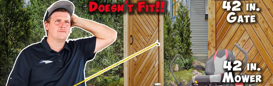 How to measure your Mowers Width? - Mower for Backyard Gate