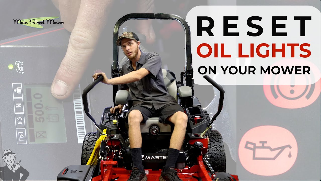 Reset Oil Lights on Lawn Mower.