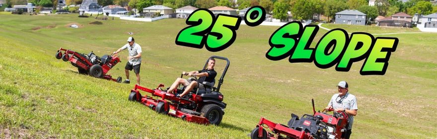 BEST Mower for STEEP hills! Zero Turn vs Stand-on vs Walk Behind vs Push Mower