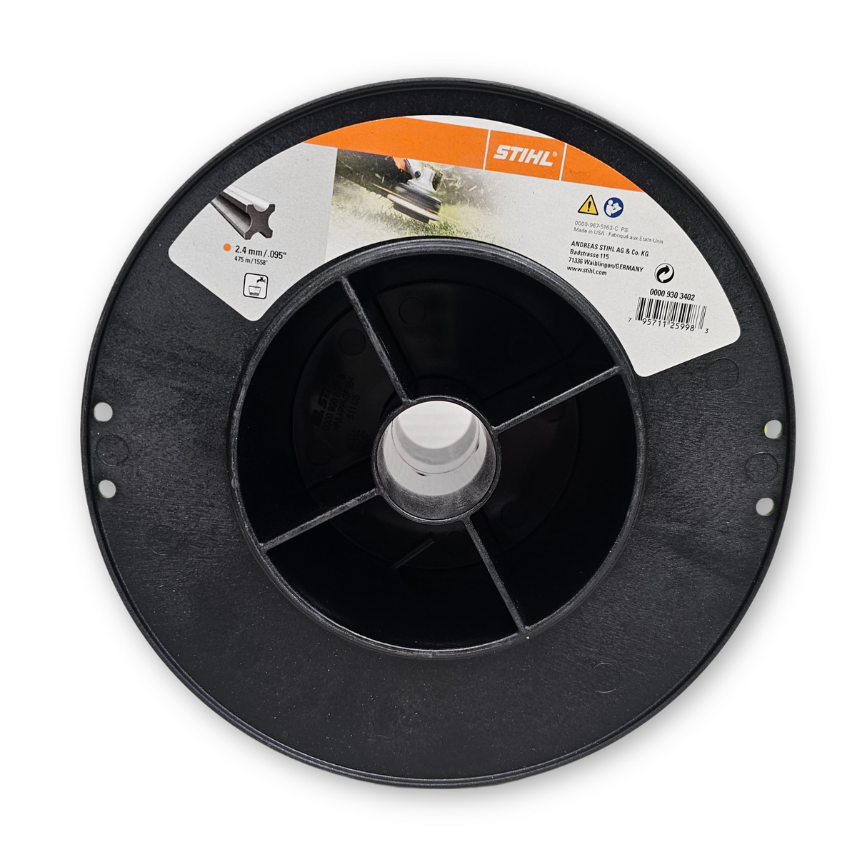 STIHL X-Shaped 1558FT .095 Trimmer Line | 0000 930 3402 | Main Street Mower | Winter Garden | Clermont | Ocala