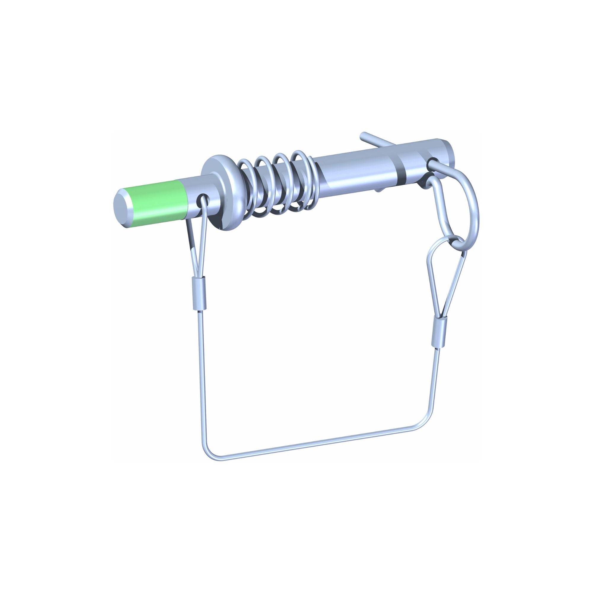 Pin, Knurled W/ Spring & Lanyard | 03.0037