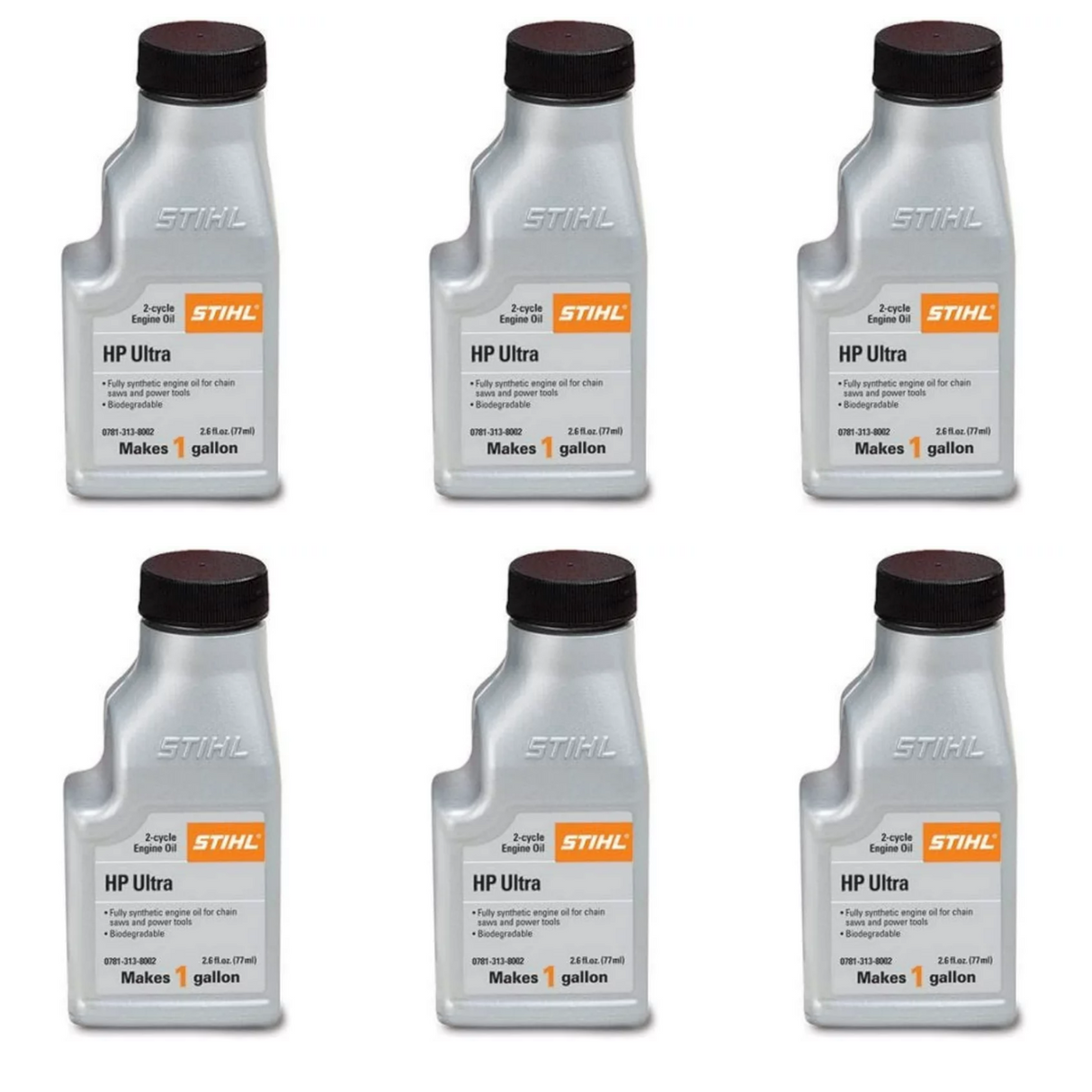 STIHL High Performance Ultra 2-Cycle Engine Oil | 2.6 fl oz | Pack of 6 | 0781 313 8003 | Main Street Mower | Winter Garden | Clermont | Ocala