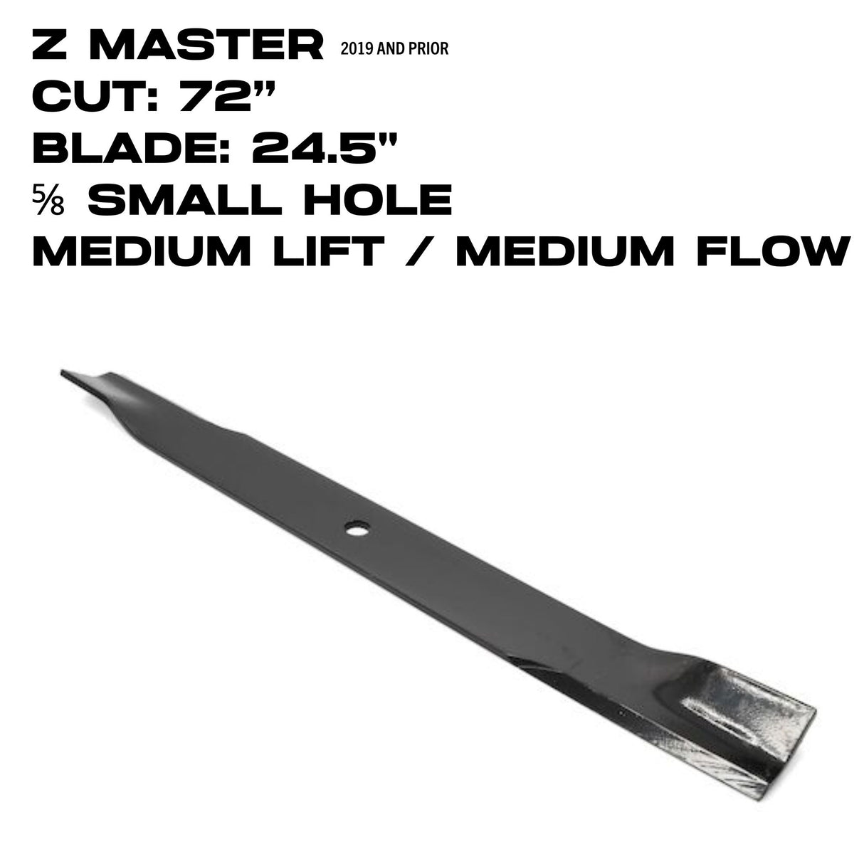 Toro Medium Flow Blade | 24.5" | Z Master | 72" Deck | 105-7711-03