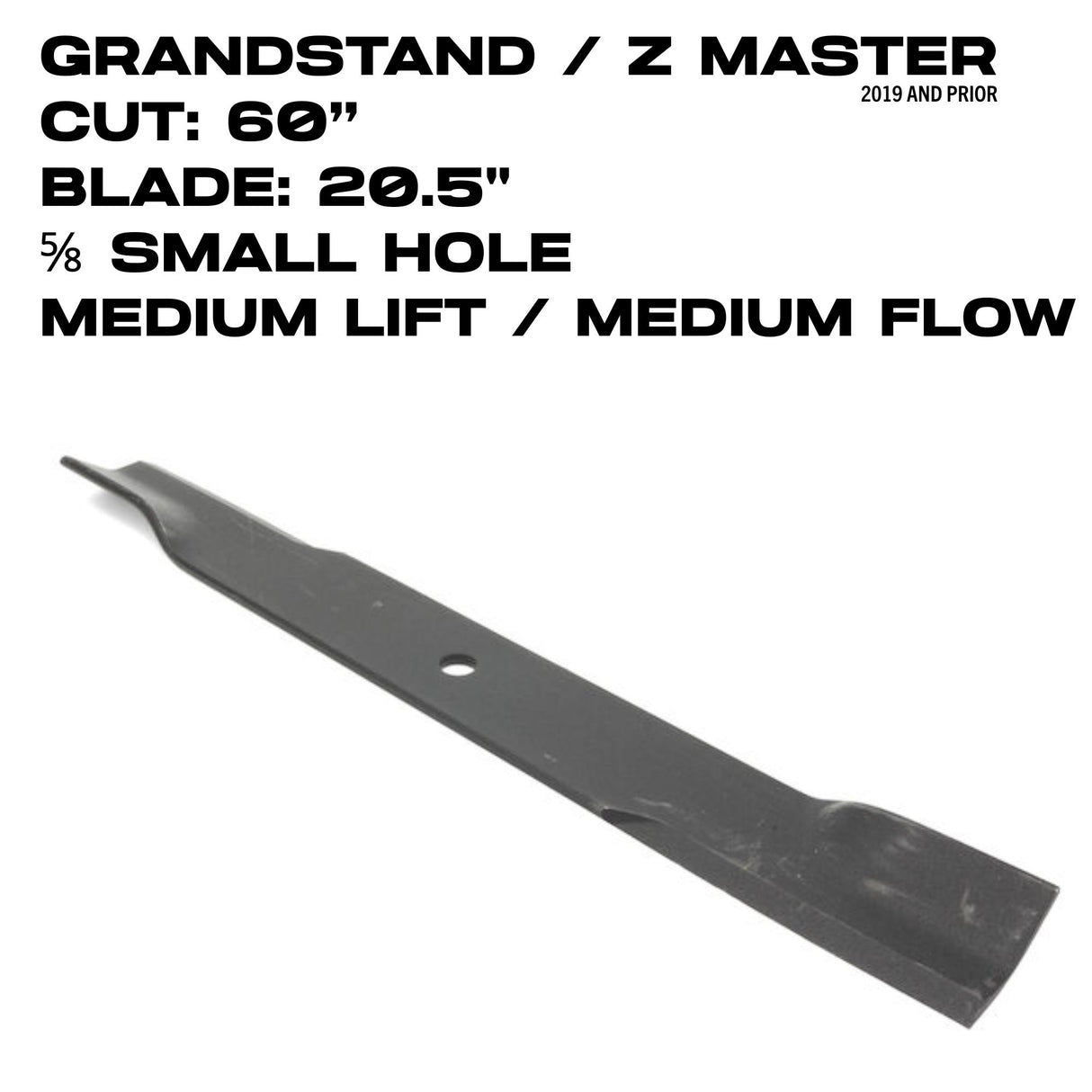 Toro Hi-Flow Blade | 20.5" | GrandStand / Z Master | 60" Deck | 105-7718-03