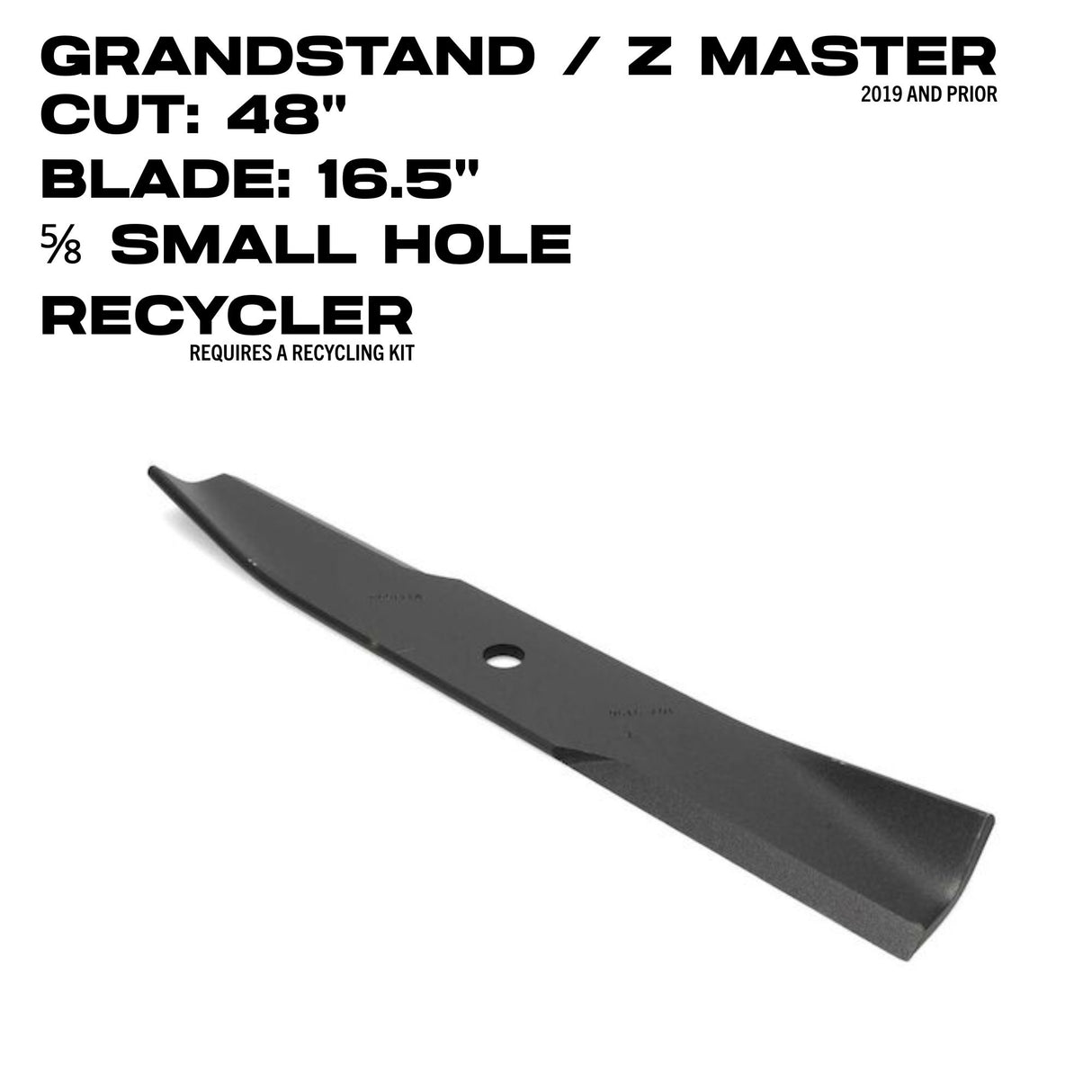Toro Recycler Blade | 16.5" | Z Master / GrandStand | 48" Deck | 107-3196-03