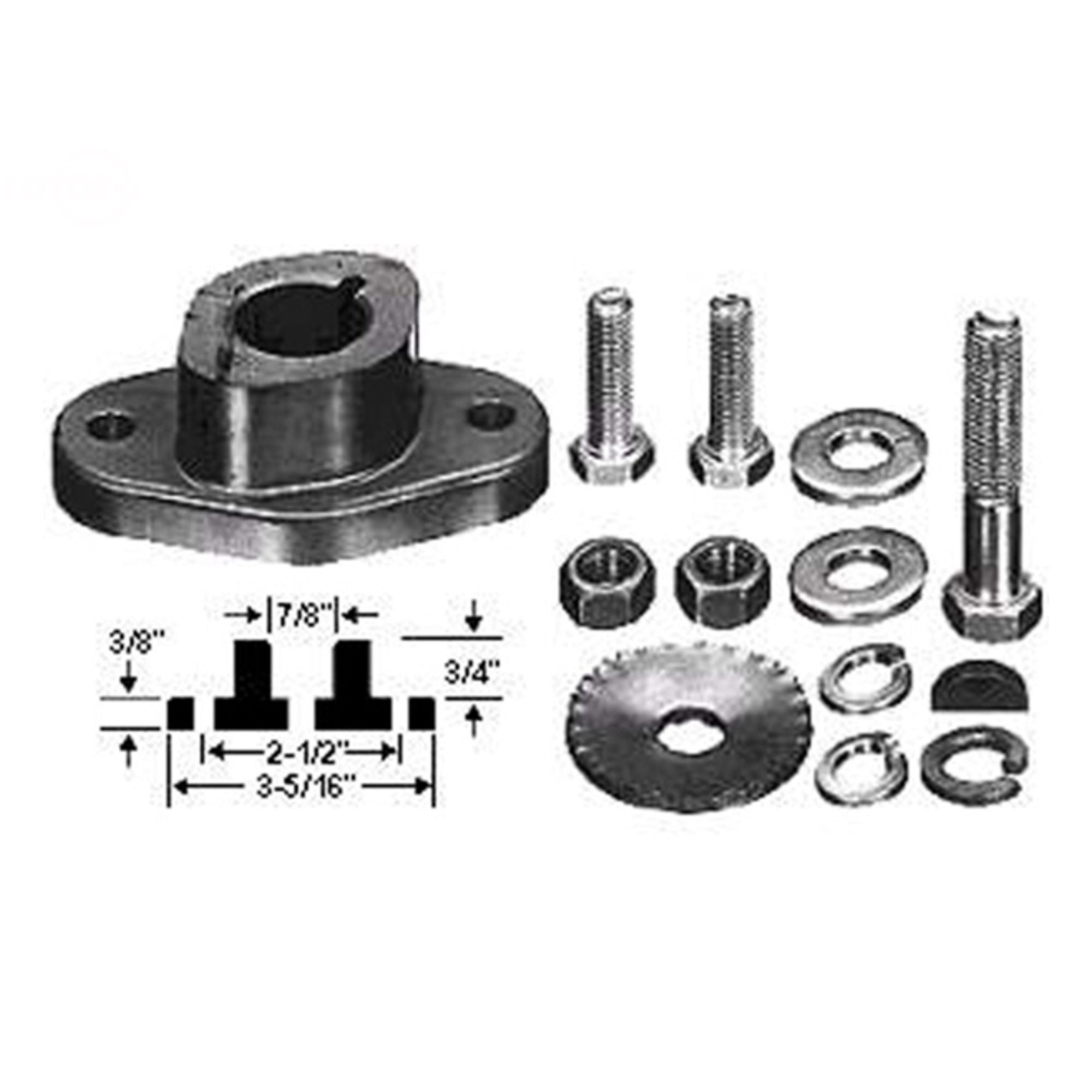 Rotary Blade Adapter Assy | 7/8" | For MTD | 1162
