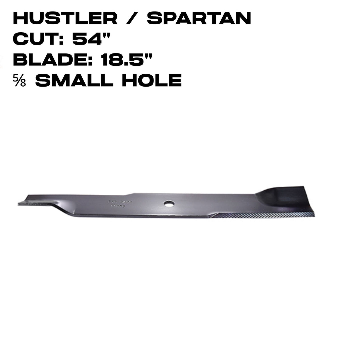 Rotary Blade | 18-1/2" X 5/8" | Hustler | 54" Deck | 11856