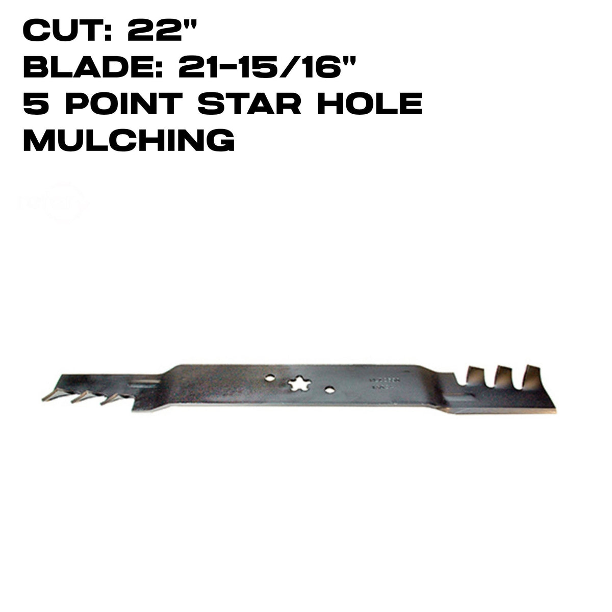 Rotary Copperhead Blade | 21-15/16" X 5 Point Star | 22" Deck | HUSQVARNA | 13024