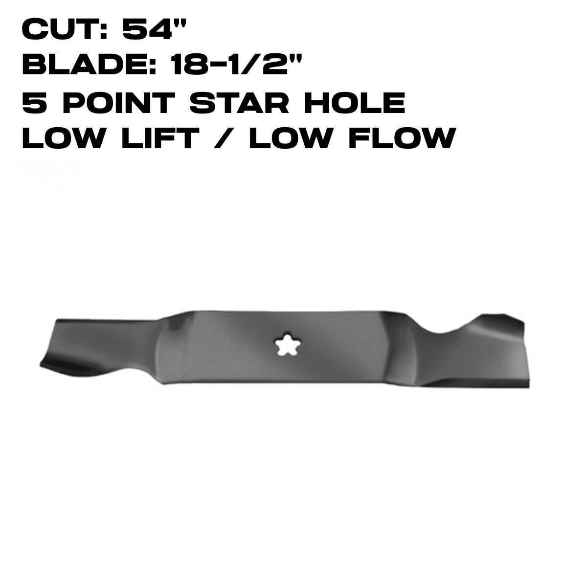 Rotary 18-1/2" X 5 Point Star | Low Flow | 54" Deck | AYP / HUSQVARNA | 13239
