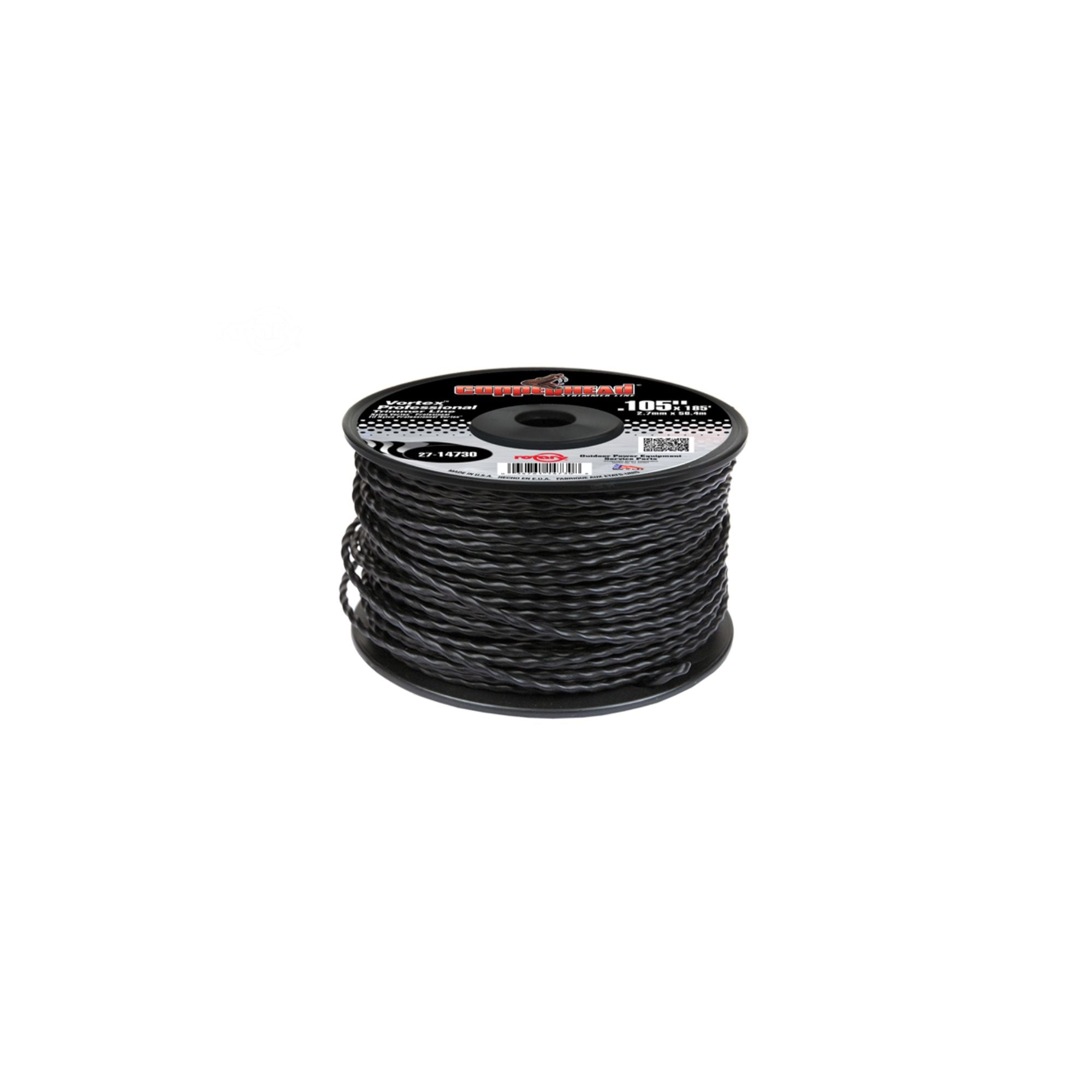 Rotary Vortex Trimmer Line | .105 X 185" | Black | 14730