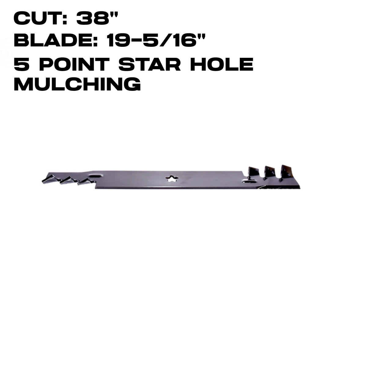 Rotary Copperhead 19-5/16" X 5 Point Star | Mulching | 38" Deck | AYP/HUSQVARNA | 16235