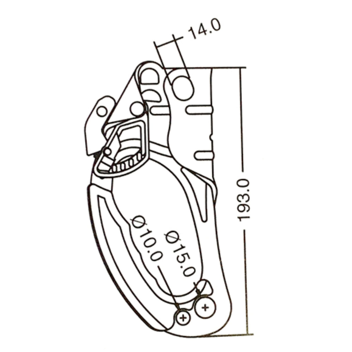 Kong Single Lift Ascender | Right | 16805