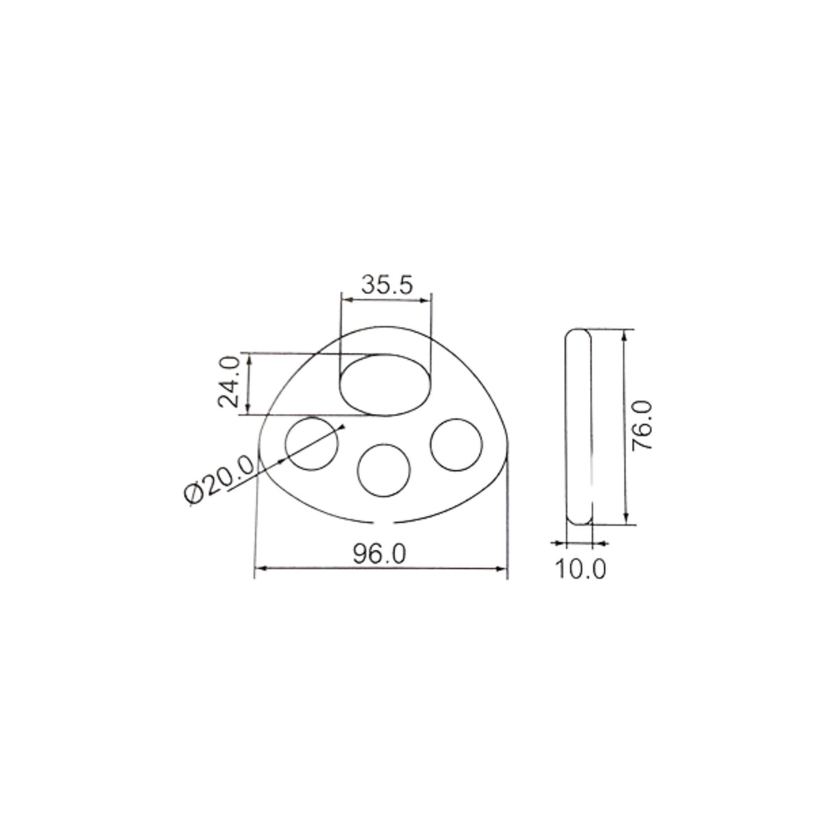 Three Hole Rigging Plate From Kong | 16982 | Main Street Mower | Winter Garden | Clermont | Ocala