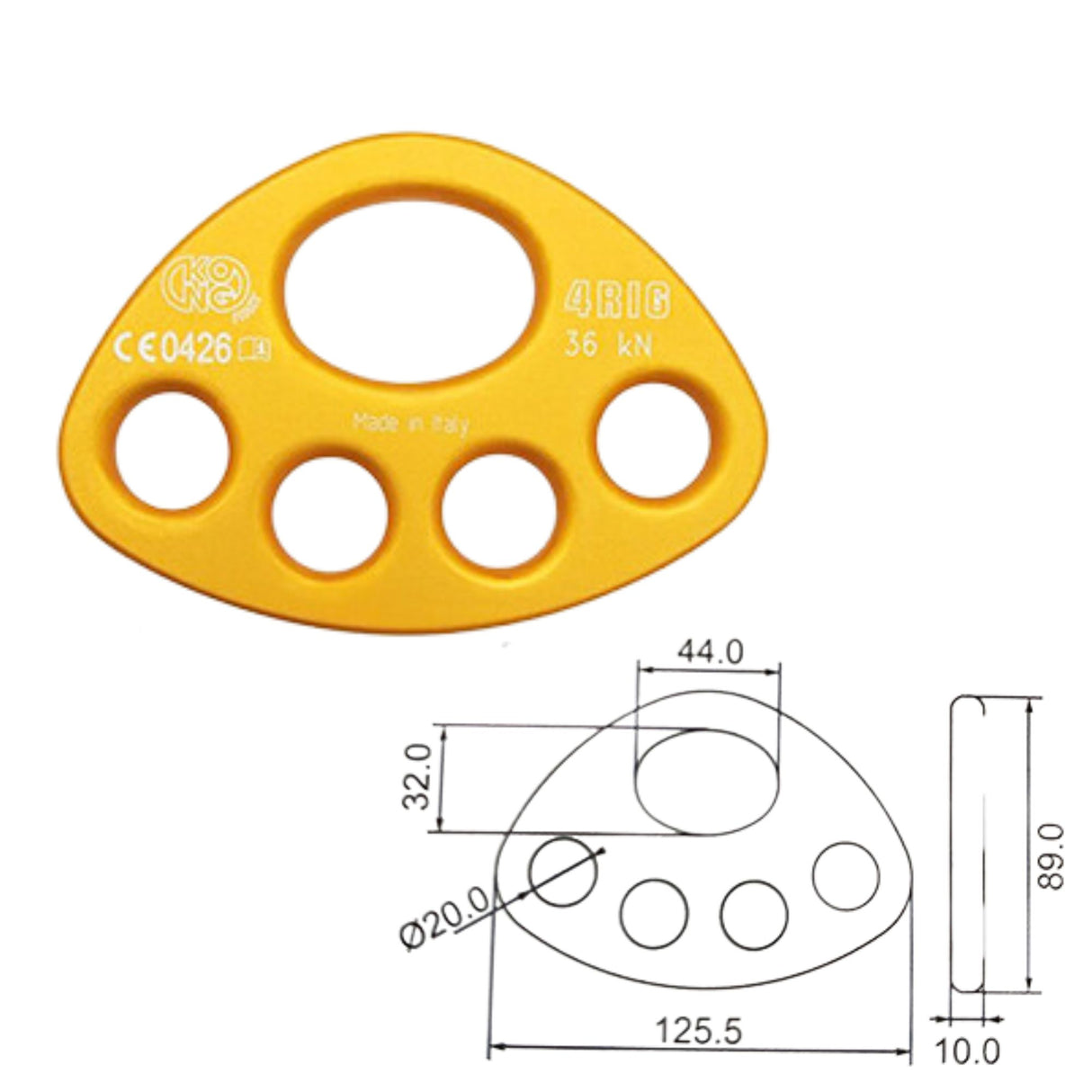Four Hole Rigging Plate From Kong | 16983 | Main Street Mower | Winter Garden | Clermont | Ocala