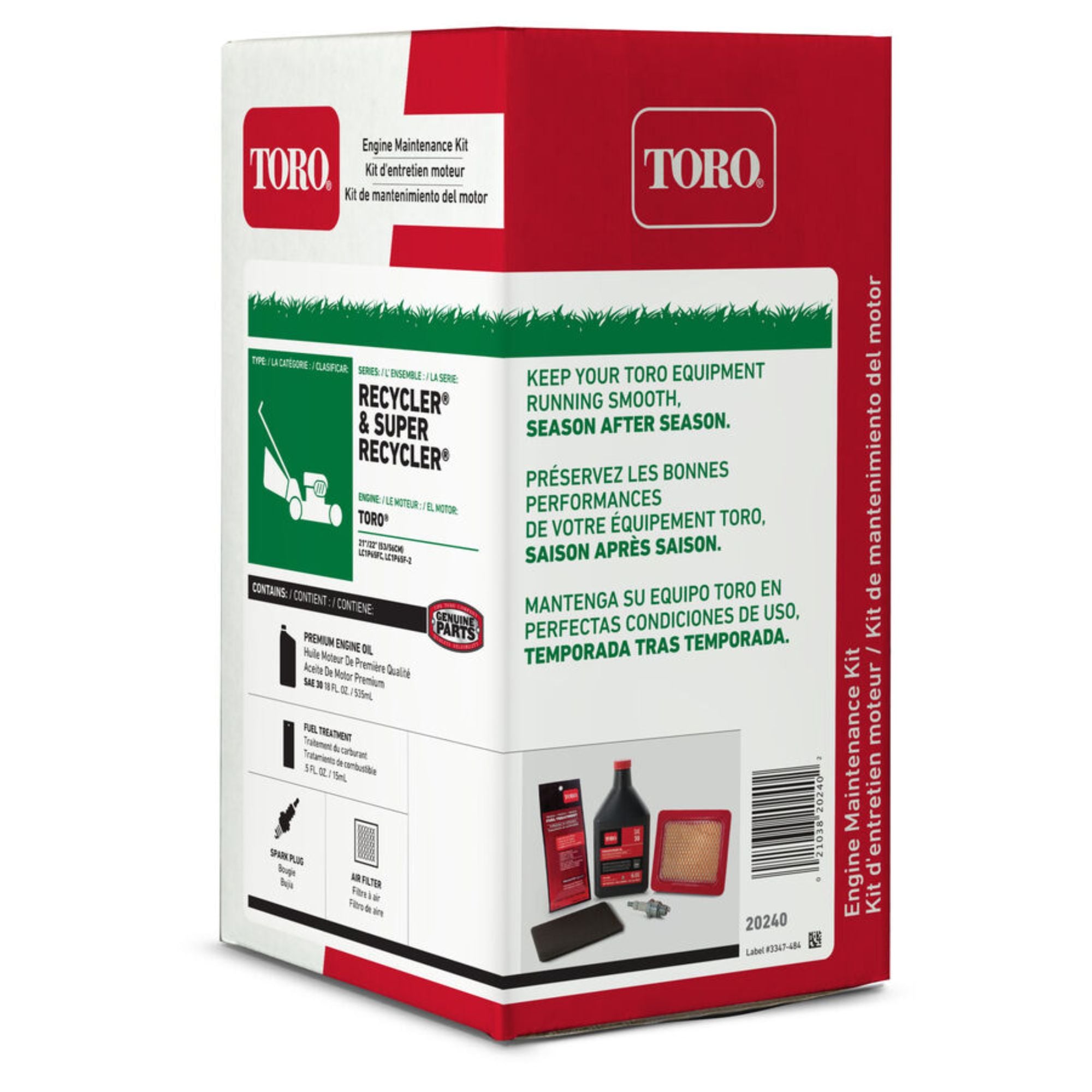 Toro Lawn Mower Engine Maintenance Kit | 20240