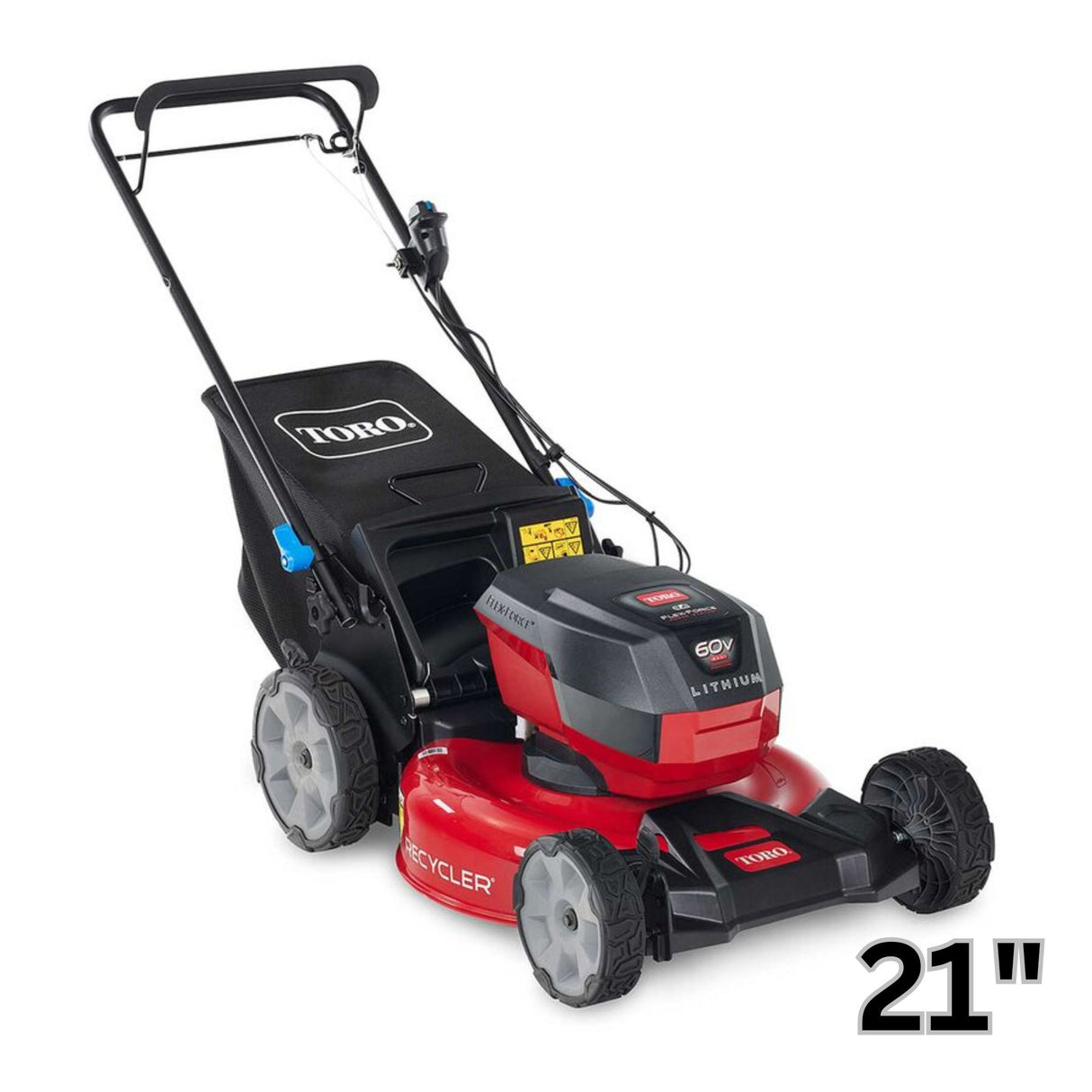 Toro 60V Max 21 in. Recycler Self-Propel w/SmartStow Lawn Mower with 5.0Ah Battery | 21326