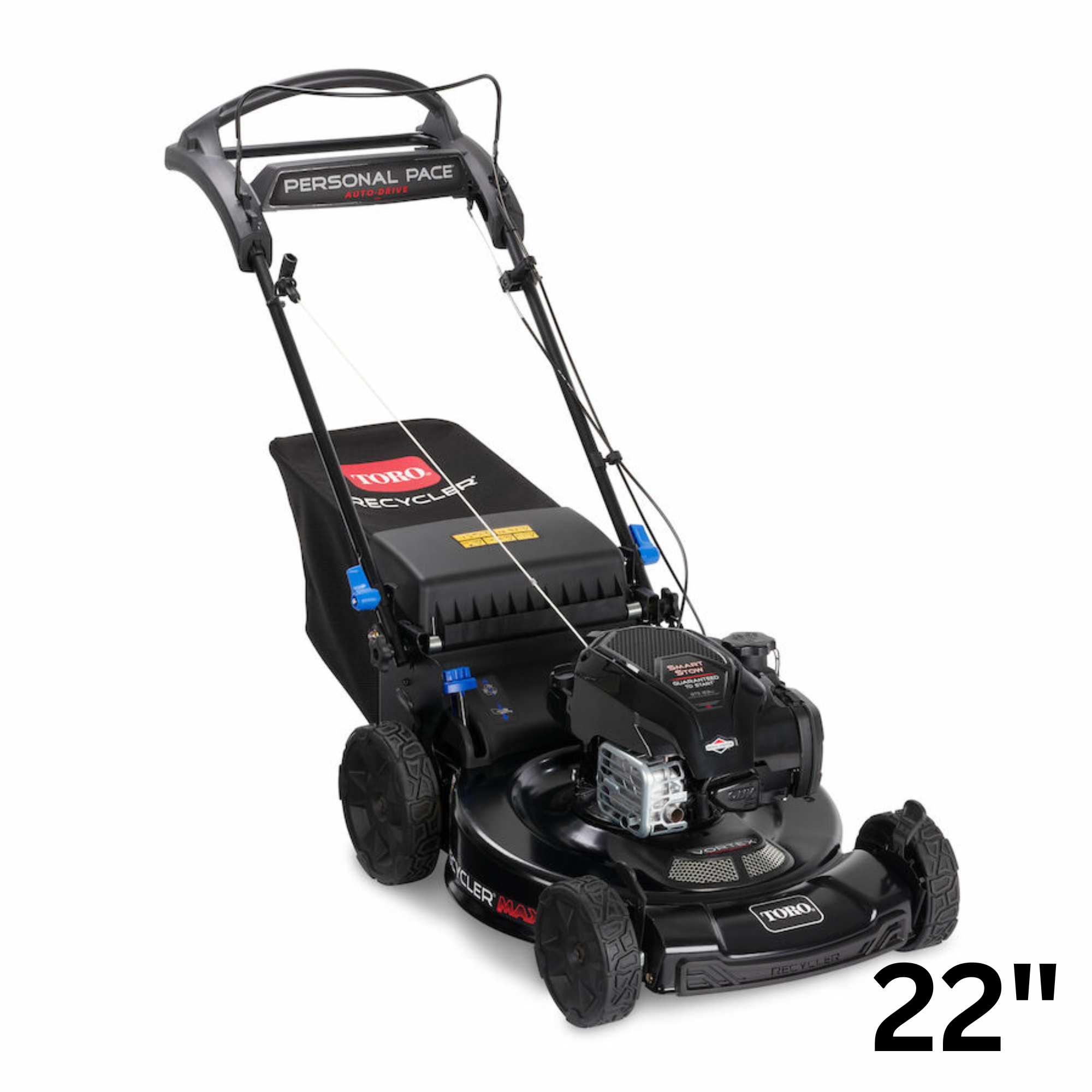 Toro Recycler Max w Personal Pace SmartStow Gas Lawn Mower 22 in