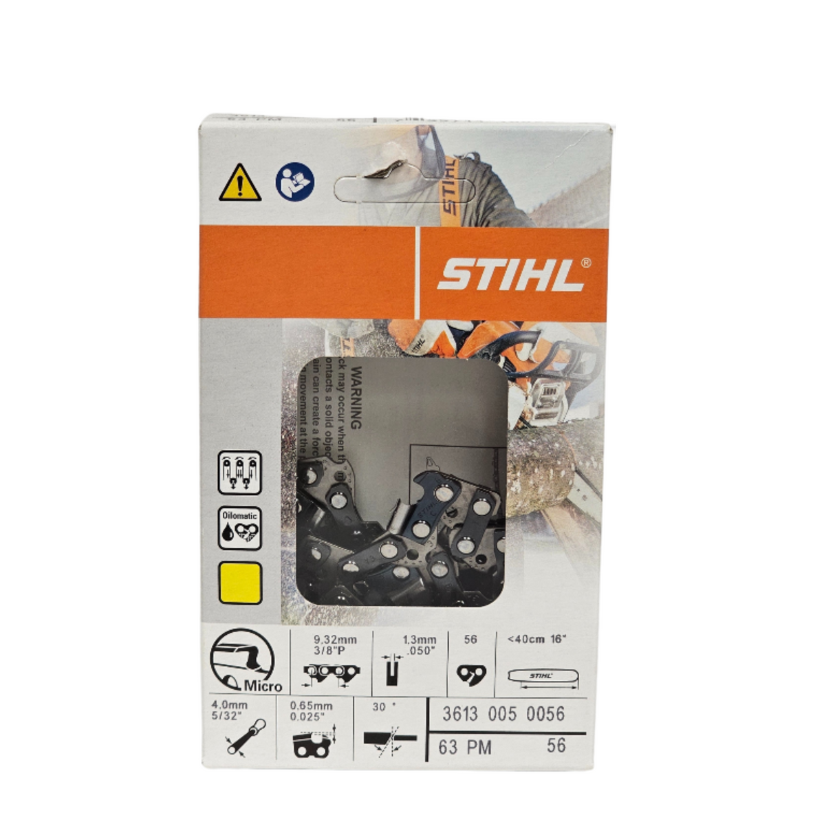 STIHL Oilomatic Picco Micro | 63 PM 56 | 16 in. | 56 Drive Links | Chainsaw Chain | 3613 005 0056 | Main Street Mower | Winter Garden | Clermont | Ocala
