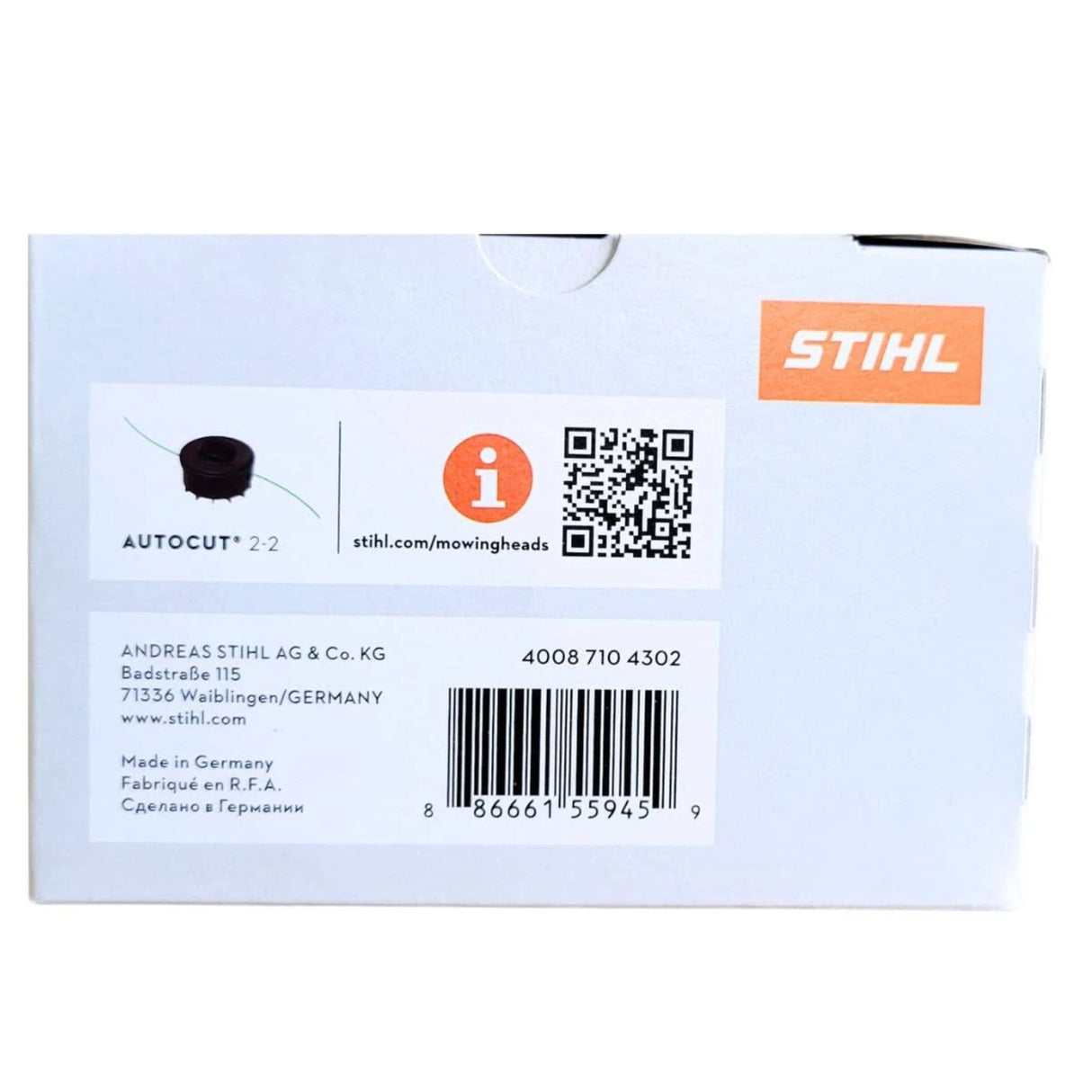STIHL Autocut 2-2 Replacement Spool | 4008 710 4302 | Main Street Mower | Winter Garden | Clermont | Ocala