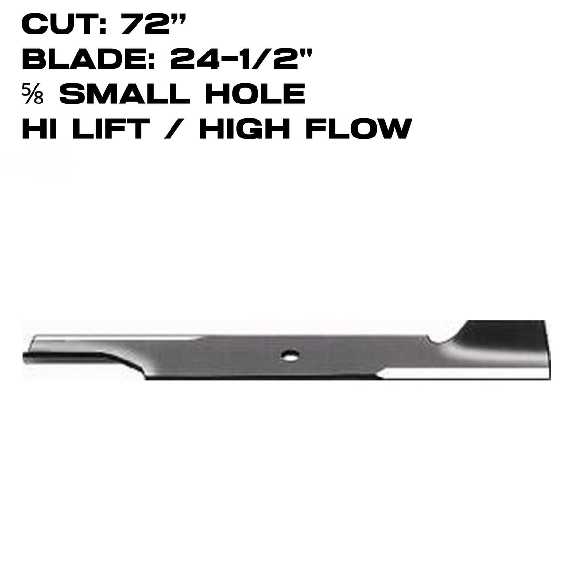 Rotary Blade | 24-1/2" X 5/8" | Hi-Flow | Bad Boy / Husqvarna / Scag | 72" Deck | 6026