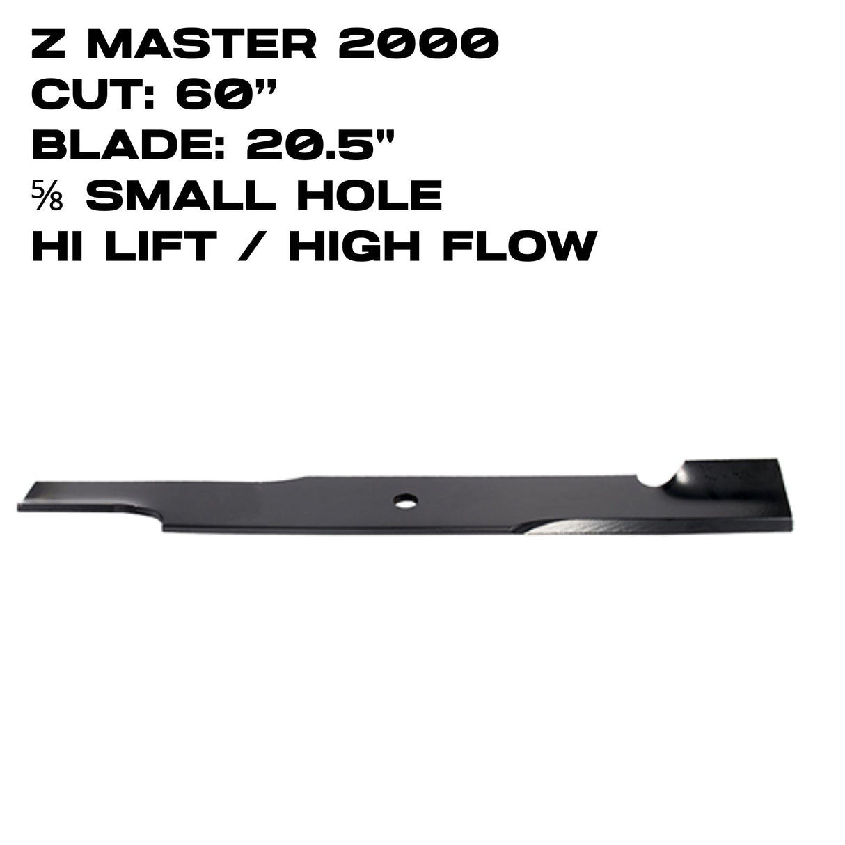 Rotary High Lift Blade | Z Master 2000 | 20.5" | 60" Deck | 6083