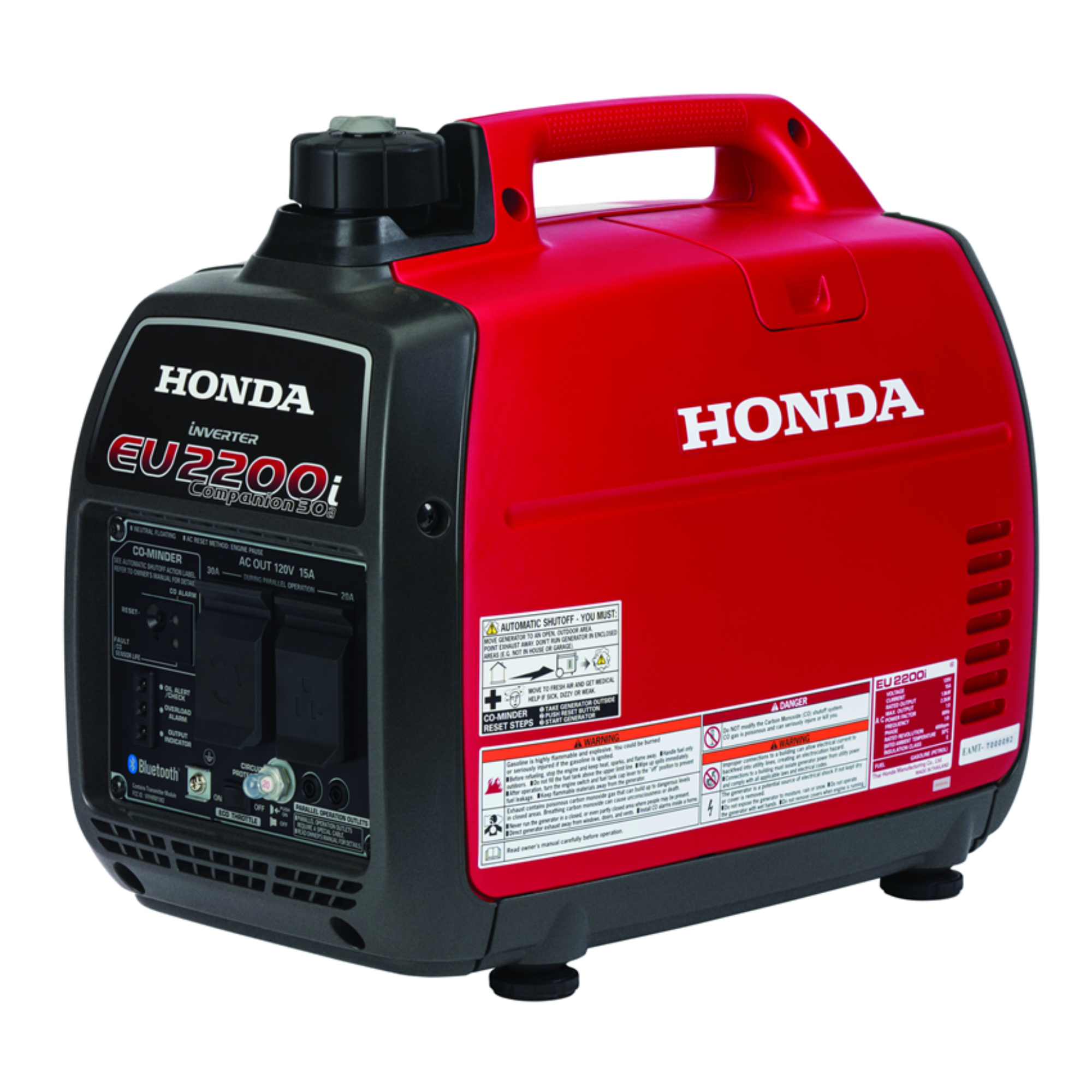 Honda EU2200ITAN1 Companion 49 State 2200 watt 120V Inverter Generator with CO-MINDER™