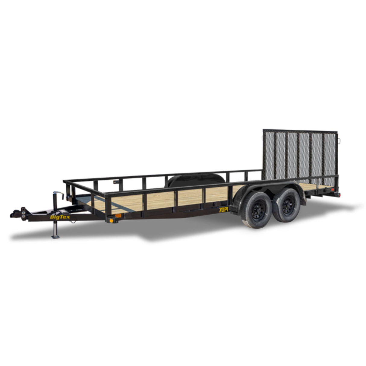 Big Tex Utility Trailer | 16FT | Tandem Axle | Pipe Top | 70PI-16R1A-4PBK