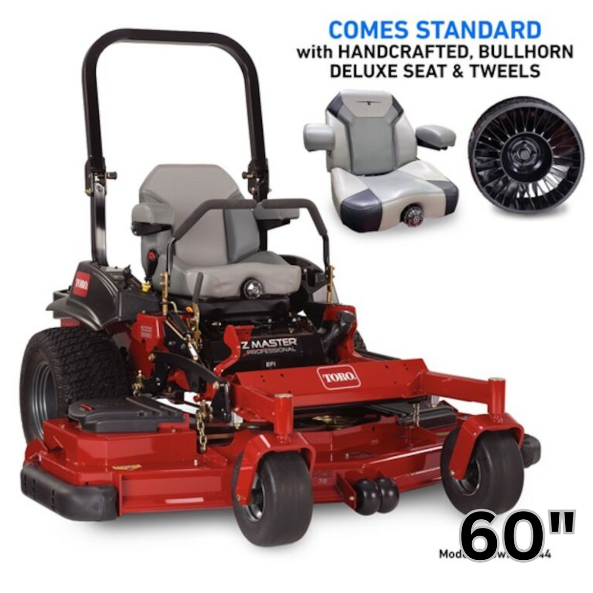 Toro Z-Master 5000 Rear Discharge Tweel (60") Kohler EFI Zero Turn Mower | 72921 | Main Street Mower | Winter Garden | Clermont | Ocala