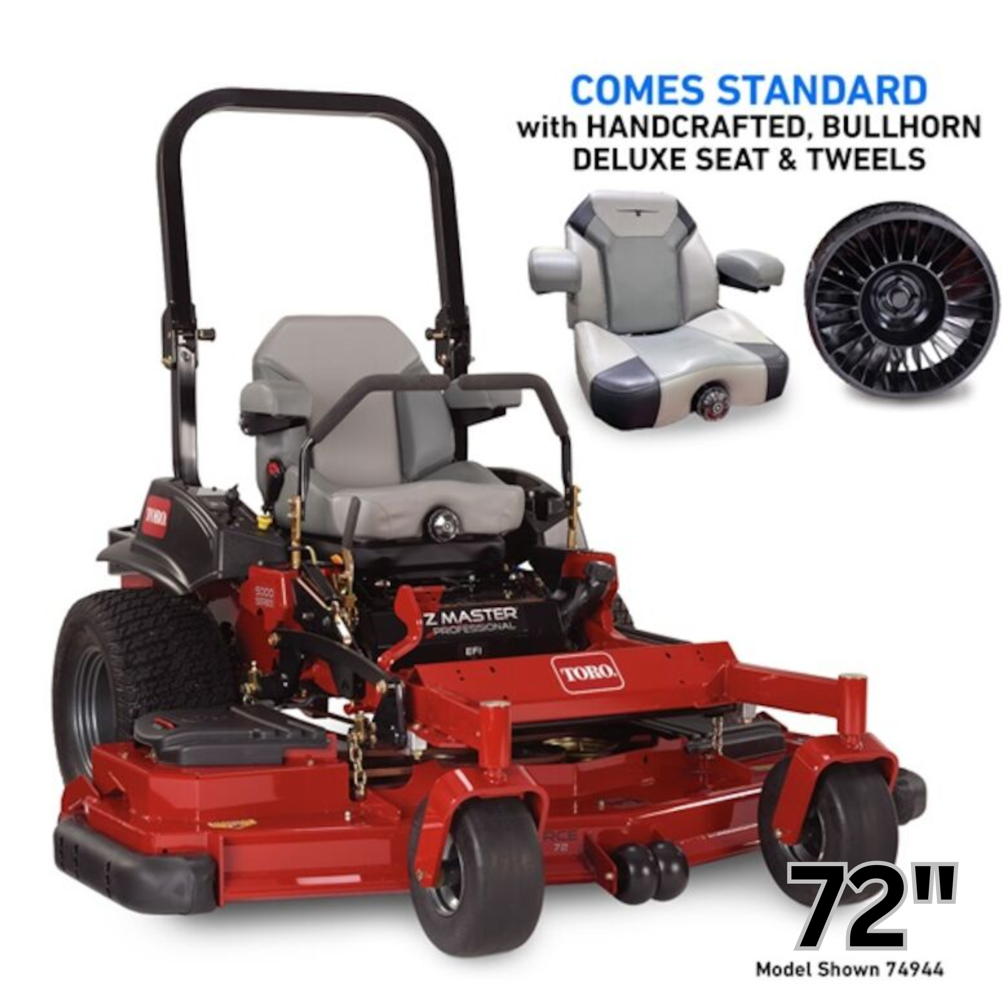 Toro Z-Master 5000 Series Rear Discharge 72 in. Deck 26.5 hp EFI 747cc Zero Turn Mower | 72922 | Main Street Mower | Winter Garden | Clermont | Ocala