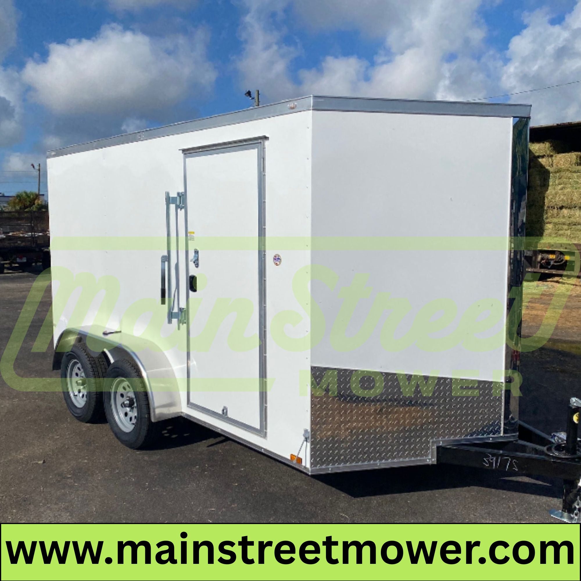 Spartan 7X12 Enclosed Cargo Tandem Axle Trailer | White | SP7X12TA