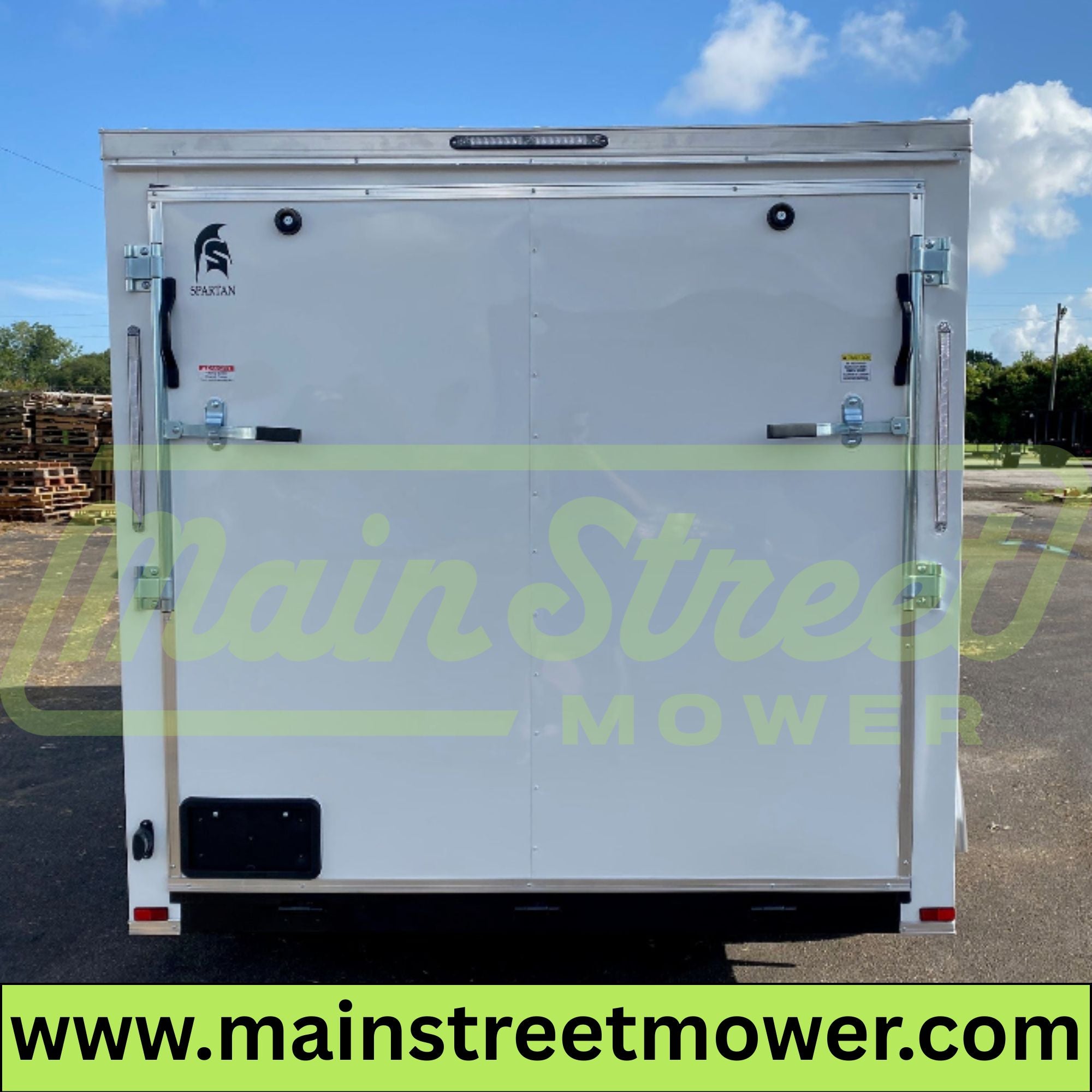 Spartan 7X12 Enclosed Cargo Tandem Axle Trailer | White | SP7X12TA