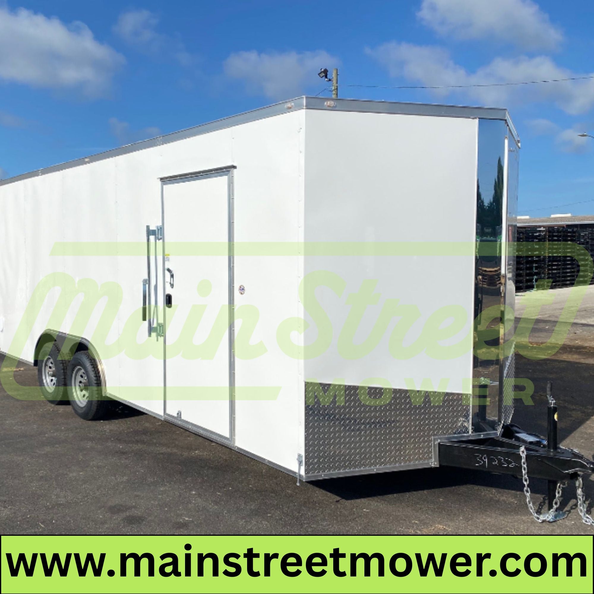 Spartan 8.5X20 Tandem Axle Enclosed Cargo Trailer | White | SP8.5X20TA