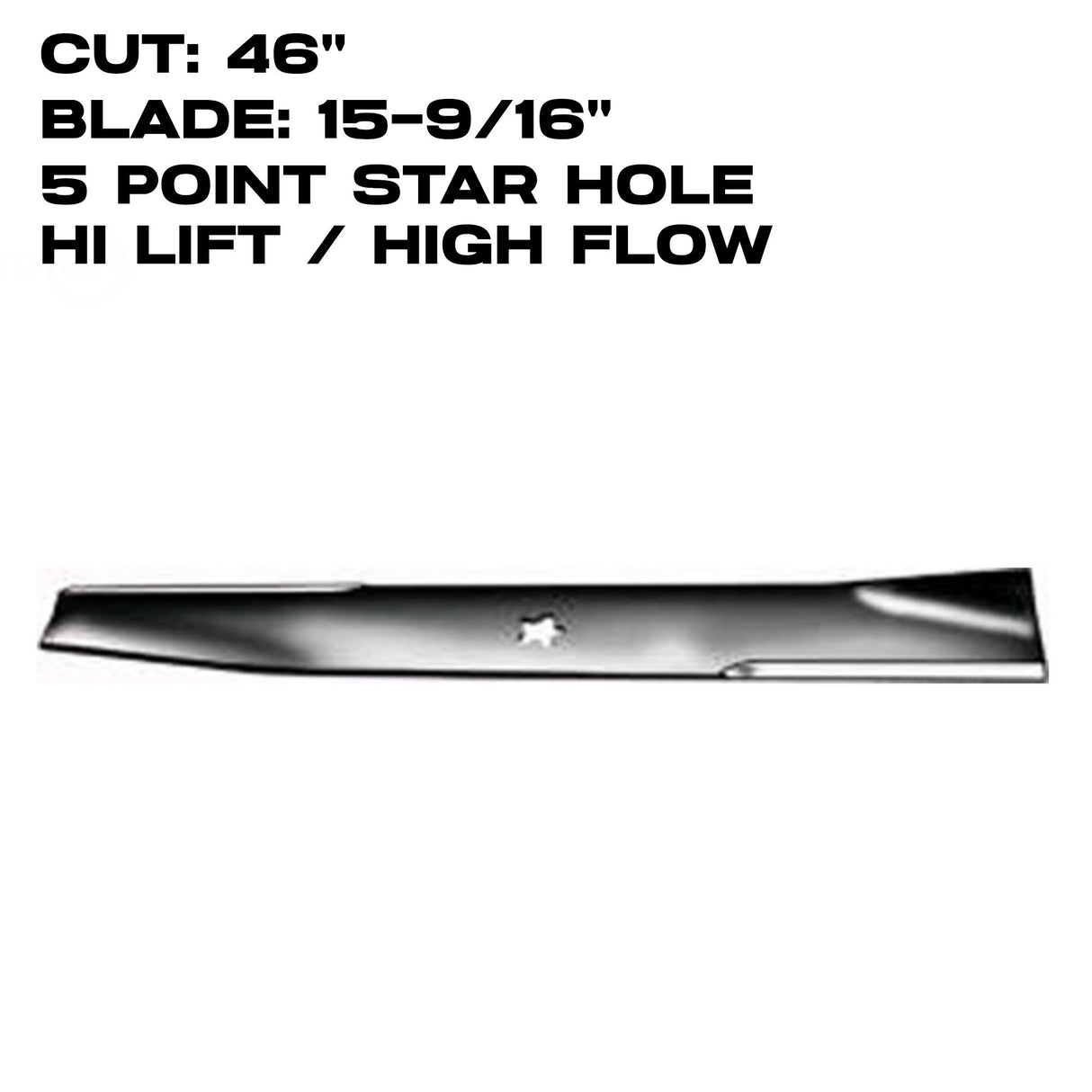Rotary Hi-Flow| 15-9/16" | 5 Star | 46" Deck | 9170