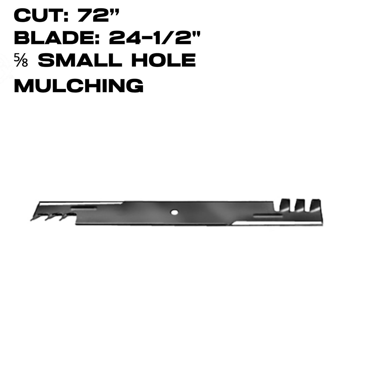 Rotary Copperhead Blade | 24-1/2" X 5/8" | Mulching | Husqvarna / Scag | 72" Deck | 9883