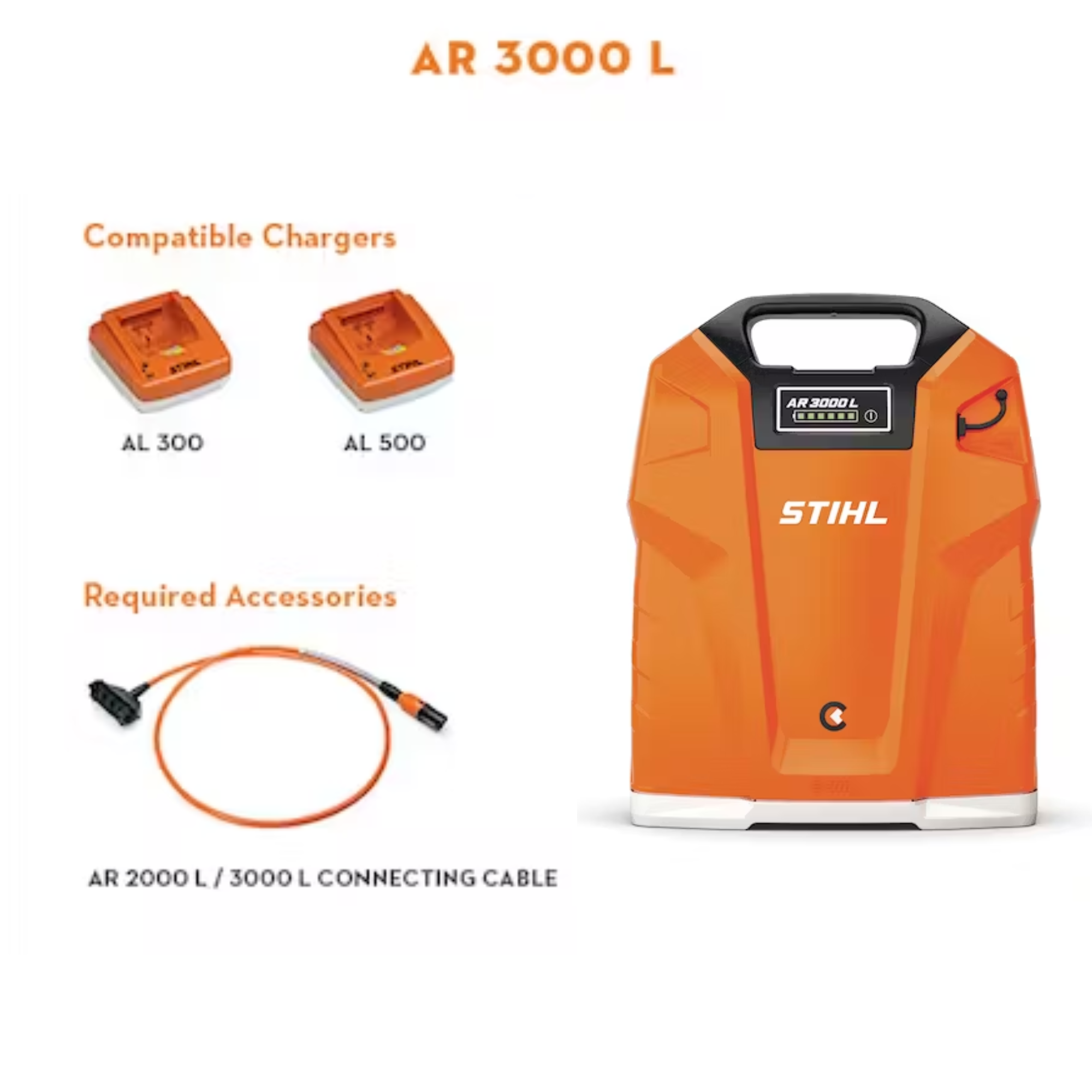 Stihl AR 3000 L Lithium Ion Backpack Battery