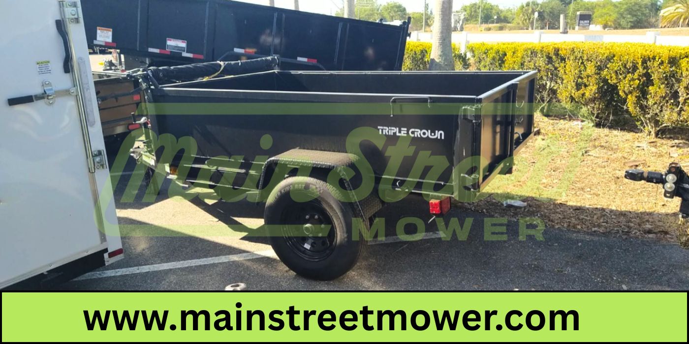 Triple Crown 5X8 Single Axle Lowrider Dump Trailer | Black | D5X8LRD