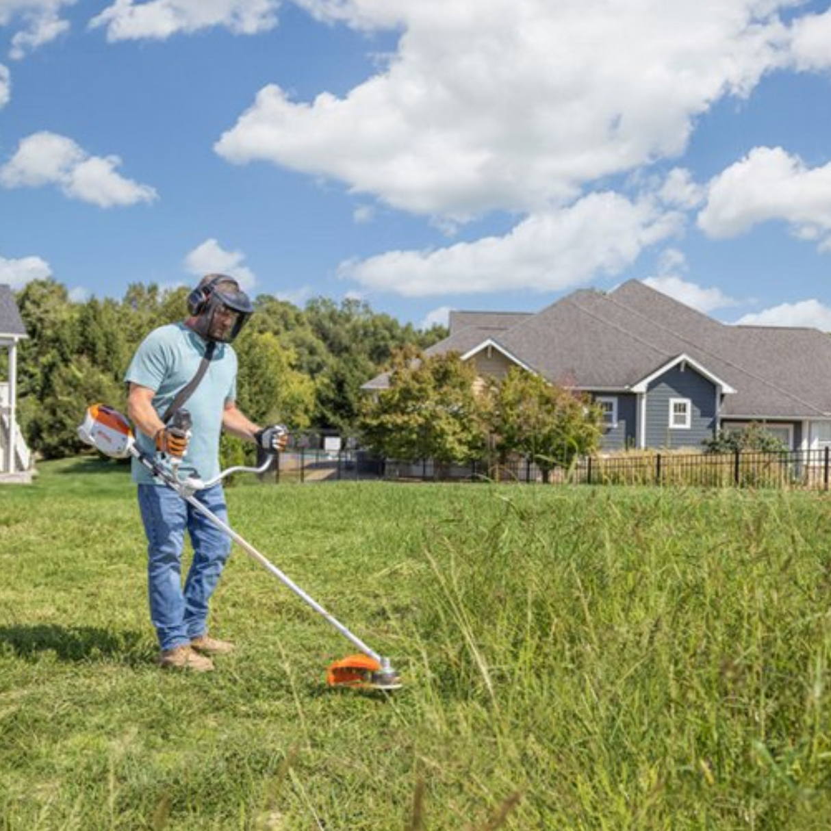 STIHL FSA 80 Battery Powered Timmer with Bike Handles and AK20 & AL101 | Main Street Mower | Winter Garden | Clermont | Ocala