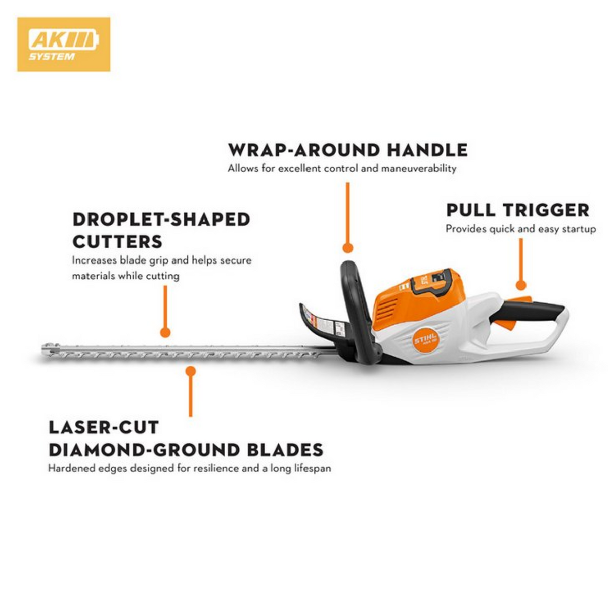STIHL HSA 50 Battery Powered Hedge Trimmer Set | Main Street Mower | Winter Garden | Clermont | Ocala