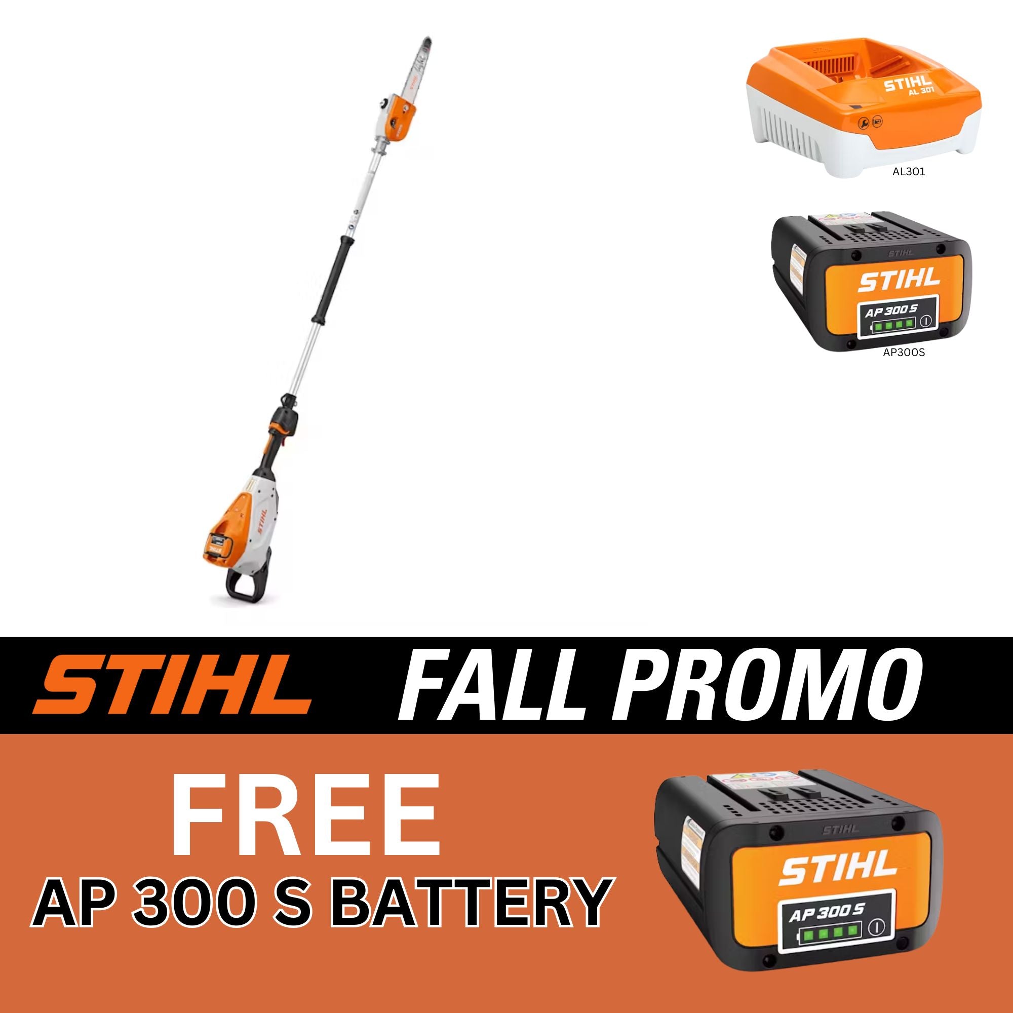 STIHL HTA 150 Fixed shaft Battery Powered Pole Pruner | PROMO