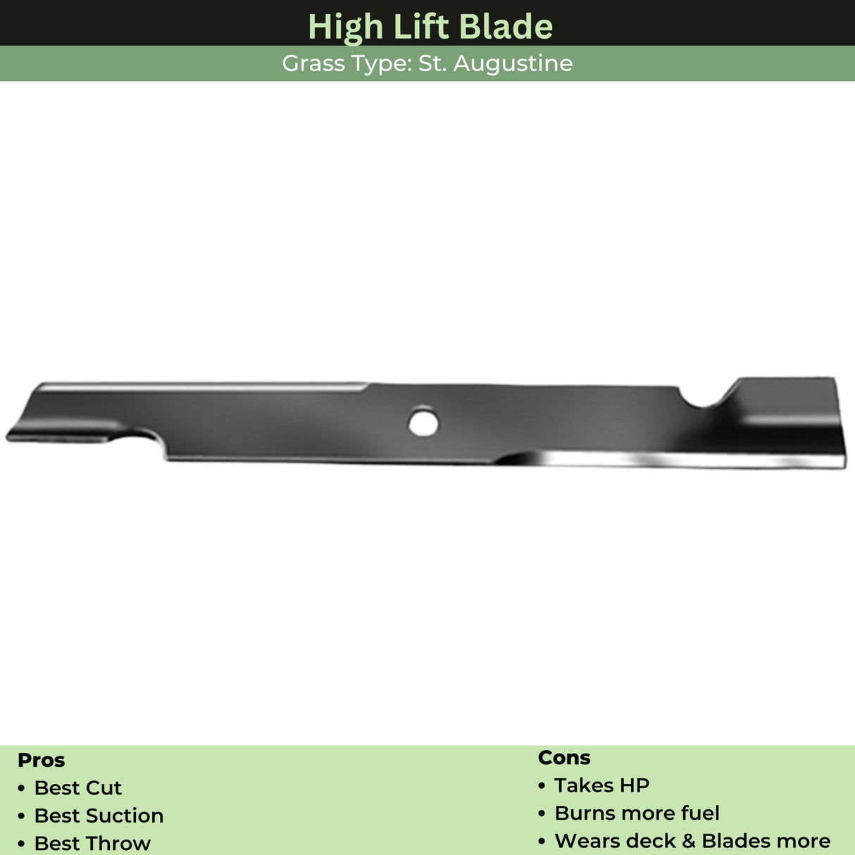 Rotary Hi-Flow Blade | EXMARK NOTCHED | 24.5 Inch | 11229 | Main Street Mower | Winter Garden | Clermont | Ocala