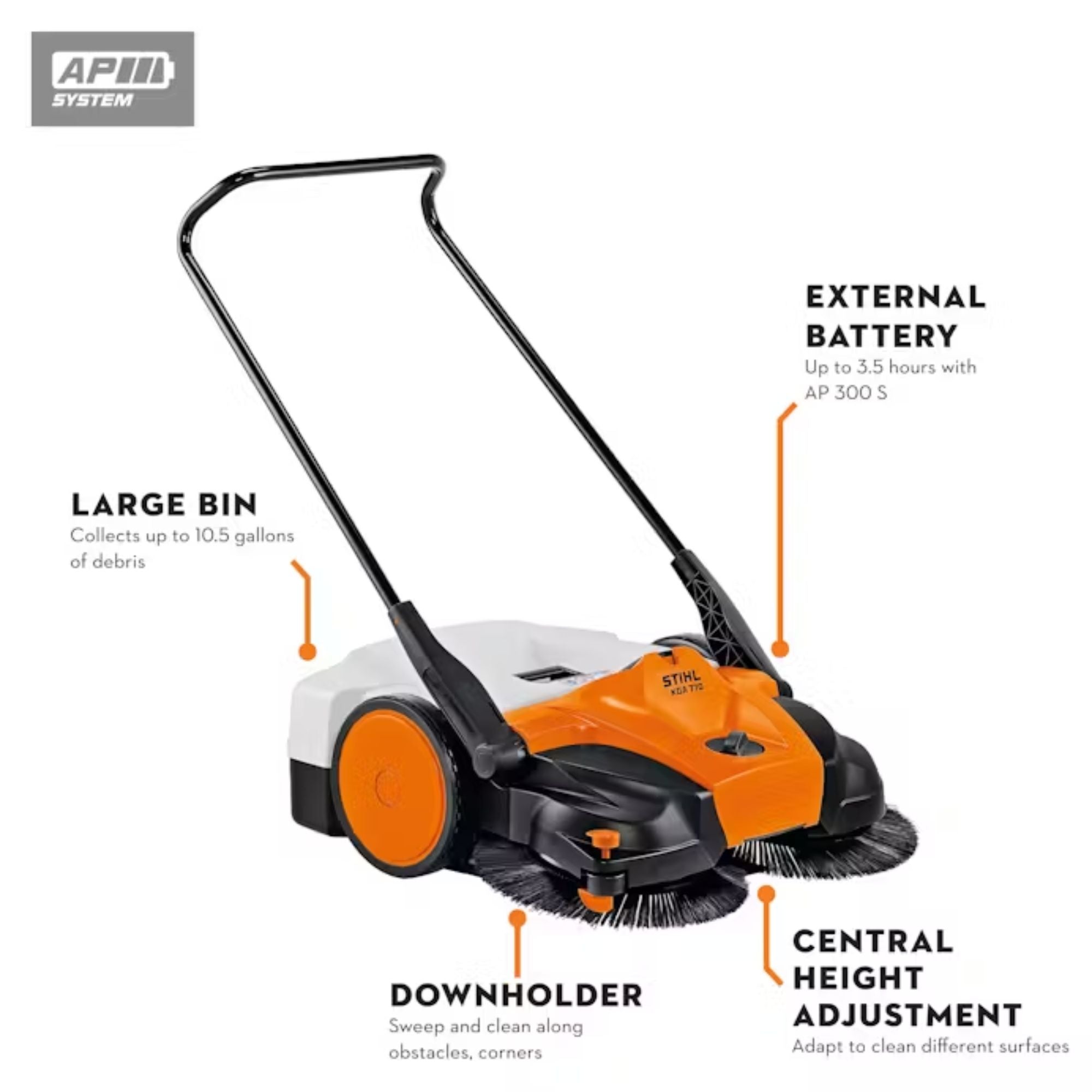 STIHL KGA 770 Battery Powered Sweeper