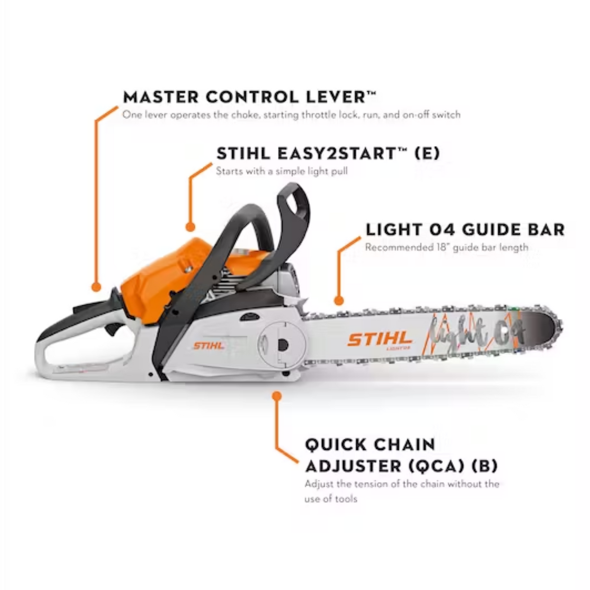 STIHL MS 212 C-BE Gas Powered Easy2Start Quickstop Chainsaw | Main Street Mower | Winter Garden | Clermont | Ocala