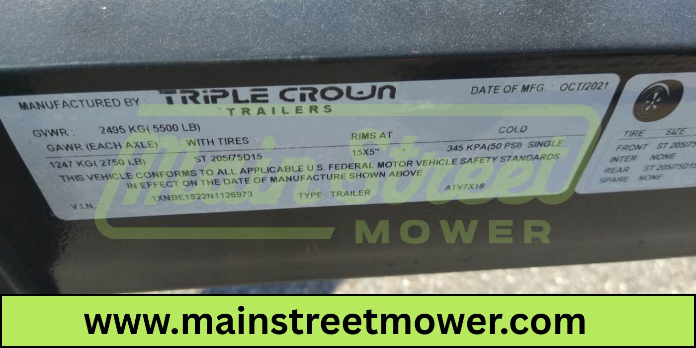 Triple Crown 7X18 Utility Trailer | Black | Rear Gate | ATV7X18