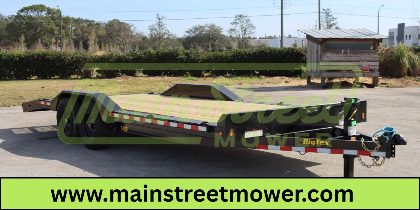 22 Foot Big Tex Heavy Duty with Drive-Over Fender Black Equipment Trailer (14DF-19BK+3KR)