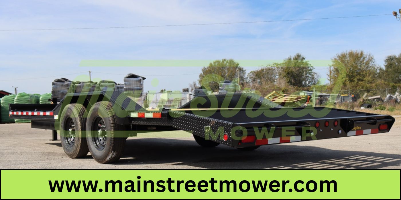 22 Foot Big Tex Heavy Duty with Drive-Over Fender Black Equipment Trailer (14DF-19BK+3KR)