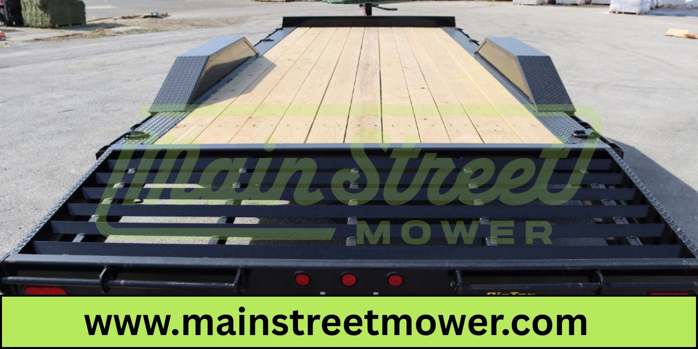 22 Foot Big Tex Heavy Duty with Drive-Over Fender Black Equipment Trailer (14DF-19BK+3KR)
