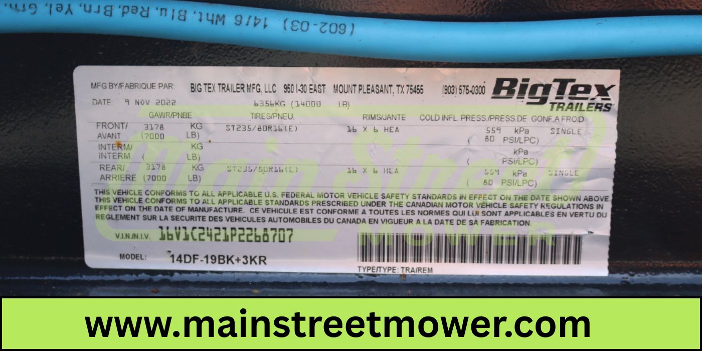 22 Foot Big Tex Heavy Duty with Drive-Over Fender Black Equipment Trailer (14DF-19BK+3KR)