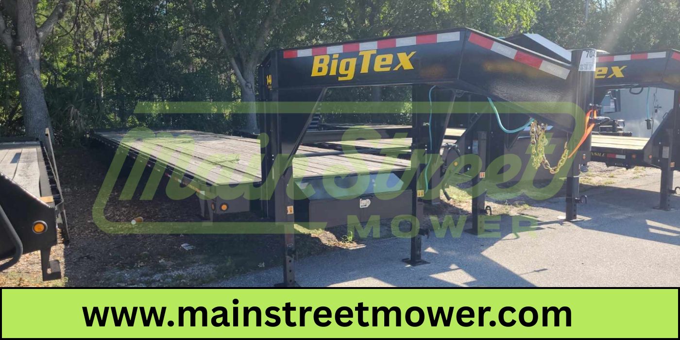 40 Foot Big Tex Tandem Axle with Mega Ramp Black Gooseneck Trailer (14GN-35BK+5MR)