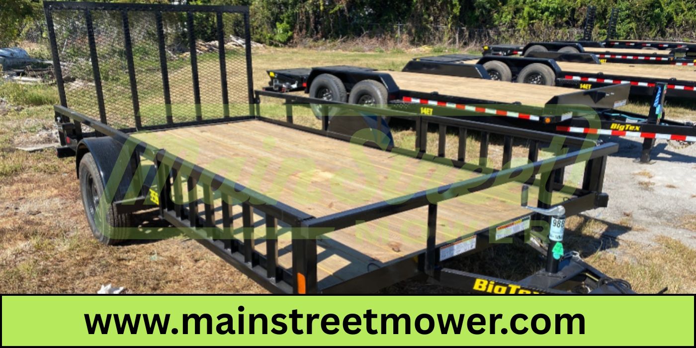 Big Tex 35SA-14BKRSX Single Axle ATV Trailer 83"x14' Black