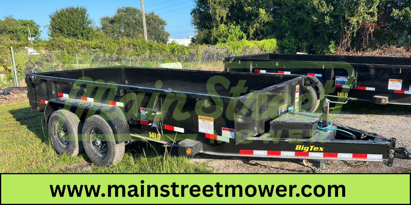 14 Foot Big Tex Low Profile with Spreader Gate Black Dump Trailer (14LD-14BK)